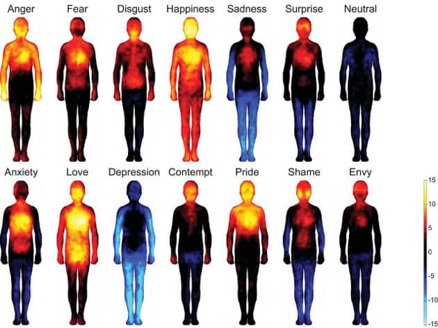 Emotion heat map